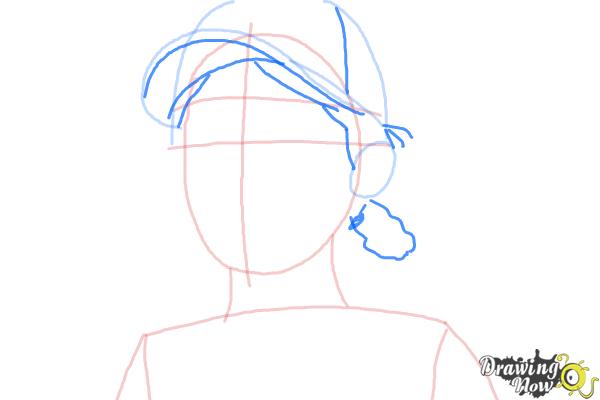 How to Draw Clementine from The Walking Dead - Step 5 How to Draw Clementine from The Walking Dead - Step 5