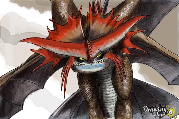 How to Draw Cloudjumper from How to Train Your Dragon 2 - Step 9 How to Draw Cloudjumper from How to Train Your Dragon 2 - Step 9
