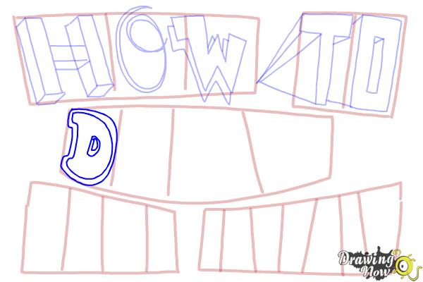 How to Draw Cool Letters - Step 10 How to Draw Cool Letters - Step 10