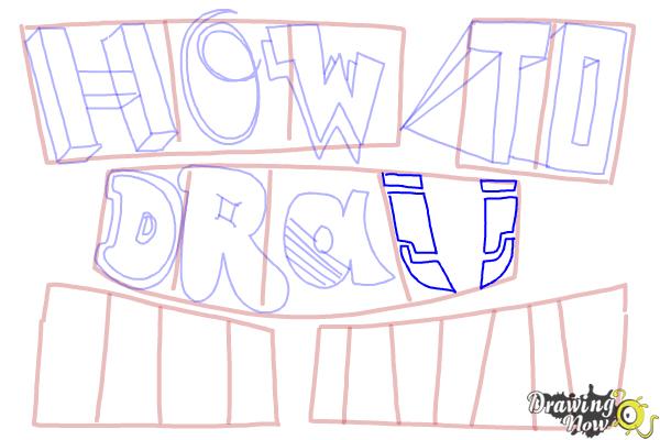How to Draw Cool Letters - Step 13 How to Draw Cool Letters - Step 13