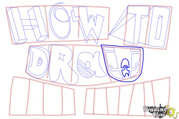 How to Draw Cool Letters - Step 14 How to Draw Cool Letters - Step 14