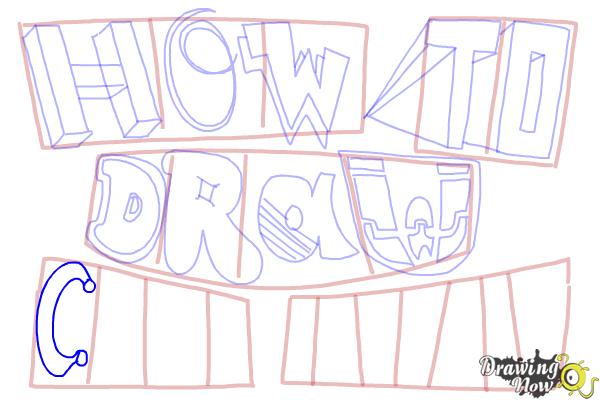 How to Draw Cool Letters - Step 15 How to Draw Cool Letters - Step 15
