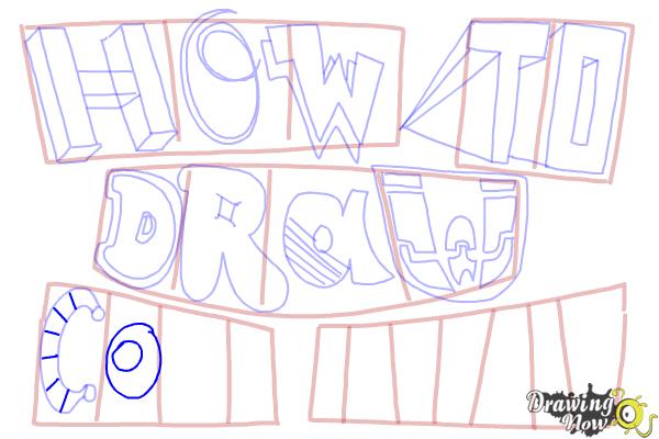 How to Draw Cool Letters - Step 16 How to Draw Cool Letters - Step 16