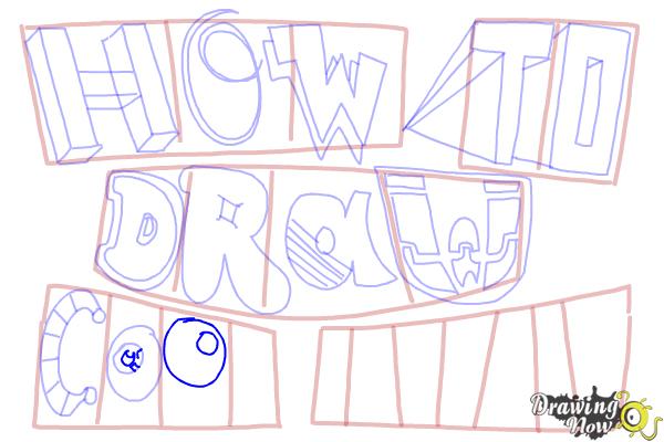 How to Draw Cool Letters - Step 17 How to Draw Cool Letters - Step 17
