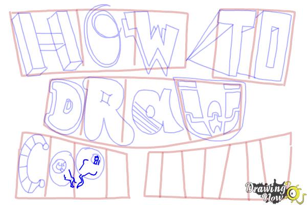How to Draw Cool Letters - Step 18 How to Draw Cool Letters - Step 18