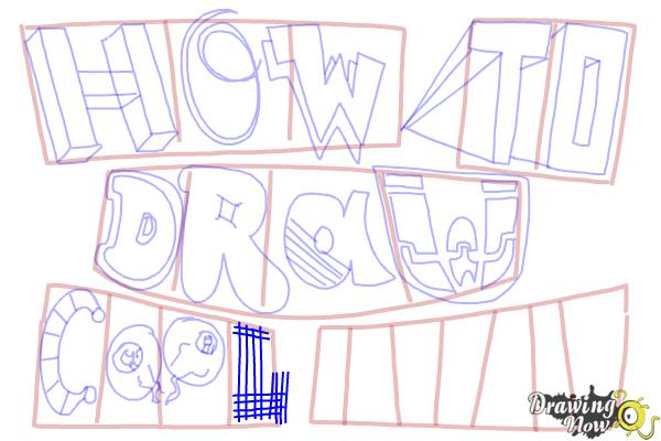 How to Draw Cool Letters - Step 19 How to Draw Cool Letters - Step 19