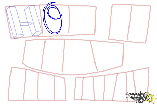 How to Draw Cool Letters - Step 6 How to Draw Cool Letters - Step 6