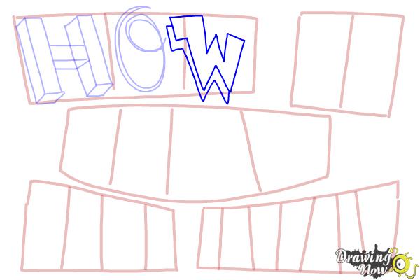 How to Draw Cool Letters - Step 7 How to Draw Cool Letters - Step 7