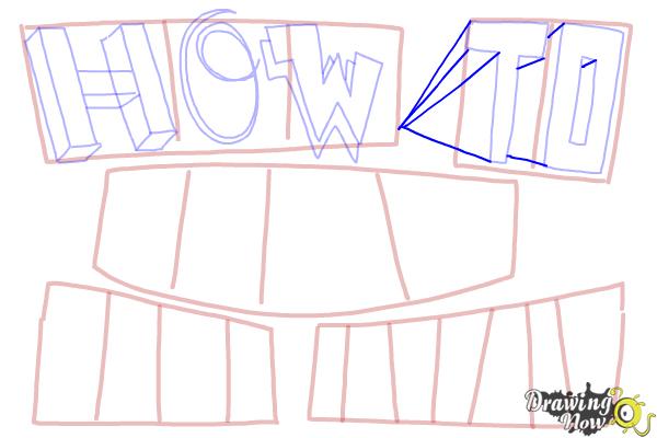 How to Draw Cool Letters - Step 9 How to Draw Cool Letters - Step 9