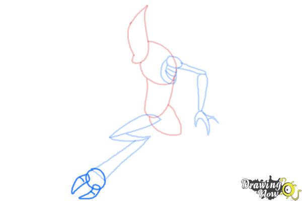 How to Draw Crashhopper from Ben 10 Omniverse - Step 6 How to Draw Crashhopper from Ben 10 Omniverse - Step 6
