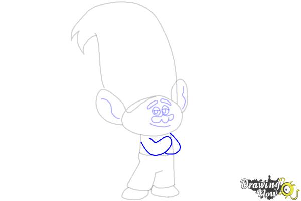 How to Draw Creek from Trolls - Step 10 How to Draw Creek from Trolls - Step 10