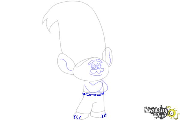 How to Draw Creek from Trolls - Step 11 How to Draw Creek from Trolls - Step 11