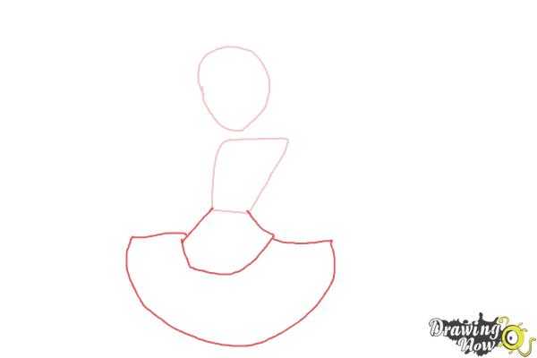 How to Draw Cure Lovely, Aino Megumi from Happiness Charge Precure - Step 2 How to Draw Cure Lovely, Aino Megumi from Happiness Charge Precure - Step 2