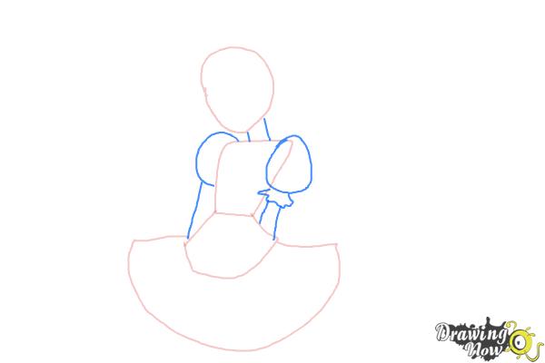 How to Draw Cure Lovely, Aino Megumi from Happiness Charge Precure - Step 3 How to Draw Cure Lovely, Aino Megumi from Happiness Charge Precure - Step 3