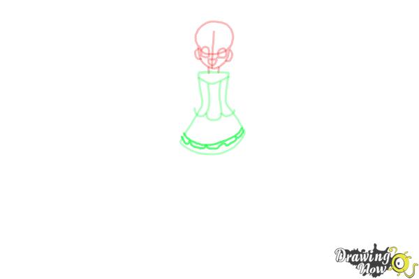 How to Draw Cure Peace, Kise Yayoi Smile Pretty Cure! - Step 6