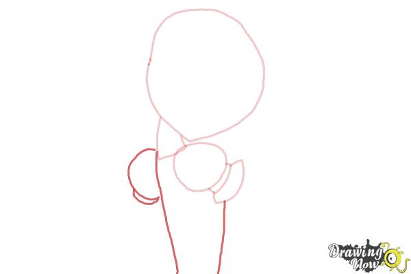 How to Draw Cure Sunshine, Myoudouin Itsuki from Pretty Cure - Step 3 How to Draw Cure Sunshine, Myoudouin Itsuki from Pretty Cure - Step 3