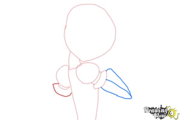 How to Draw Cure Sunshine, Myoudouin Itsuki from Pretty Cure - Step 4 How to Draw Cure Sunshine, Myoudouin Itsuki from Pretty Cure - Step 4