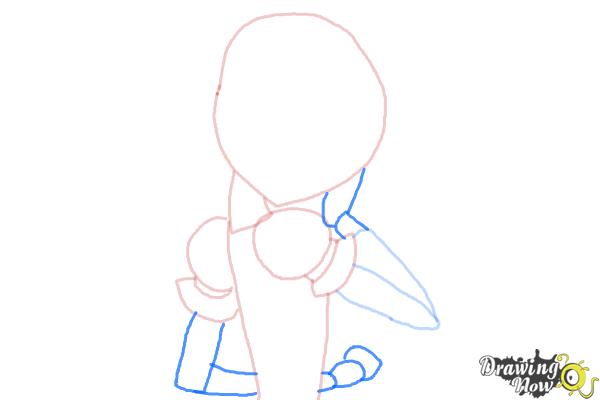 How to Draw Cure Sunshine, Myoudouin Itsuki from Pretty Cure - Step 5 How to Draw Cure Sunshine, Myoudouin Itsuki from Pretty Cure - Step 5