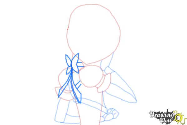 How to Draw Cure Sunshine, Myoudouin Itsuki from Pretty Cure - Step 7 How to Draw Cure Sunshine, Myoudouin Itsuki from Pretty Cure - Step 7