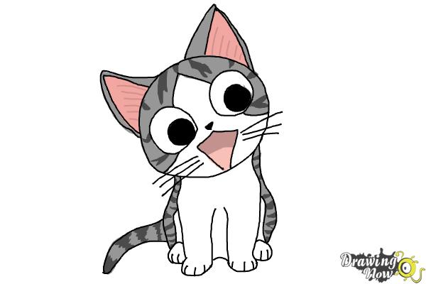 How to Draw Cute Anime Cat - Chi Yamada - Step 12