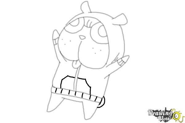 How to Draw Cute Anime Dog - Step 11 How to Draw Cute Anime Dog - Step 11