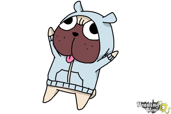How to Draw Cute Anime Dog - Step 12 How to Draw Cute Anime Dog - Step 12