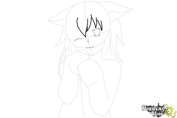 How to Draw Cute Anime Girl - Step 13 How to Draw Cute Anime Girl - Step 13