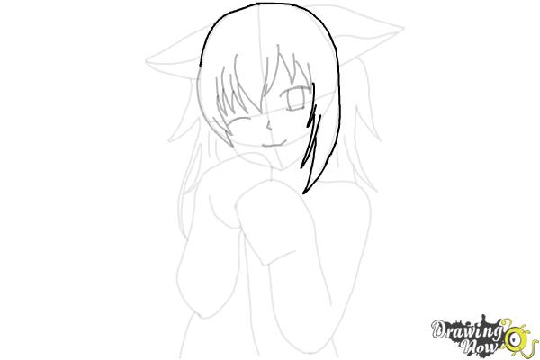 How to Draw Cute Anime Girl - Step 15 How to Draw Cute Anime Girl - Step 15