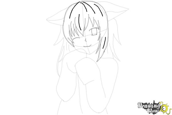 How to Draw Cute Anime Girl - Step 16 How to Draw Cute Anime Girl - Step 16