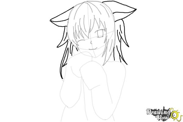 How to Draw Cute Anime Girl - Step 17 How to Draw Cute Anime Girl - Step 17