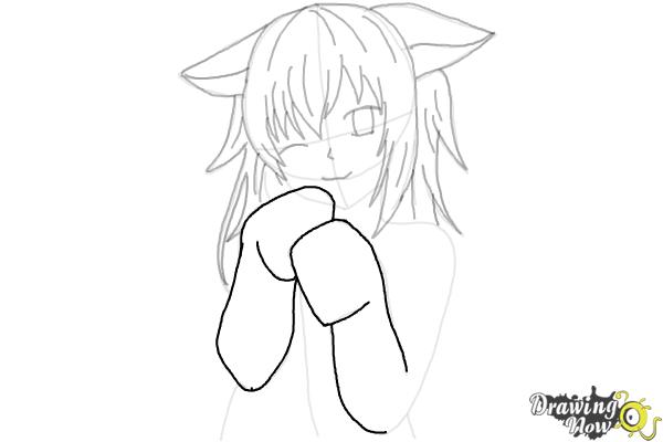 How to Draw Cute Anime Girl - Step 18 How to Draw Cute Anime Girl - Step 18