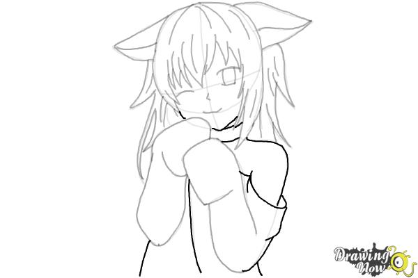 How to Draw Cute Anime Girl - Step 19 How to Draw Cute Anime Girl - Step 19