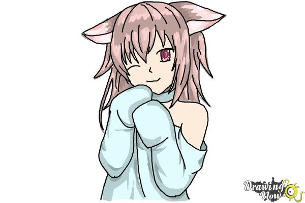 How to Draw Cute Anime Girl - Step 20 How to Draw Cute Anime Girl - Step 20