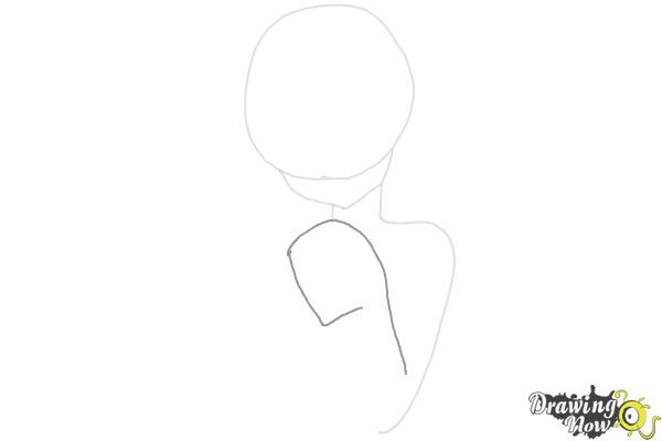 How to Draw Cute Anime Girl - Step 3 How to Draw Cute Anime Girl - Step 3