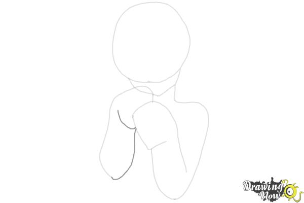 How to Draw Cute Anime Girl - Step 5 How to Draw Cute Anime Girl - Step 5