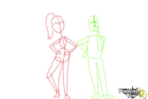How to Draw Cute Cartoon People - Step 11 How to Draw Cute Cartoon People - Step 11