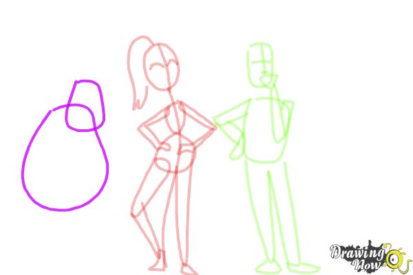 How to Draw Cute Cartoon People - Step 12 How to Draw Cute Cartoon People - Step 12