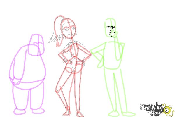 How to Draw Cute Cartoon People - Step 19 How to Draw Cute Cartoon People - Step 19