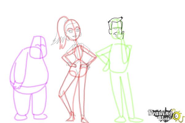 How to Draw Cute Cartoon People - Step 20 How to Draw Cute Cartoon People - Step 20