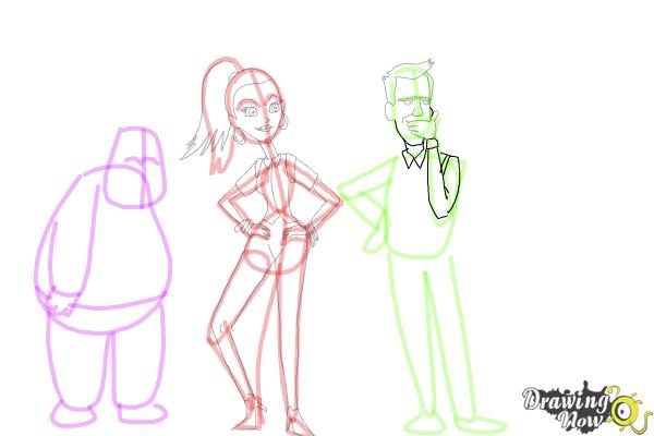 How to Draw Cute Cartoon People - Step 21 How to Draw Cute Cartoon People - Step 21
