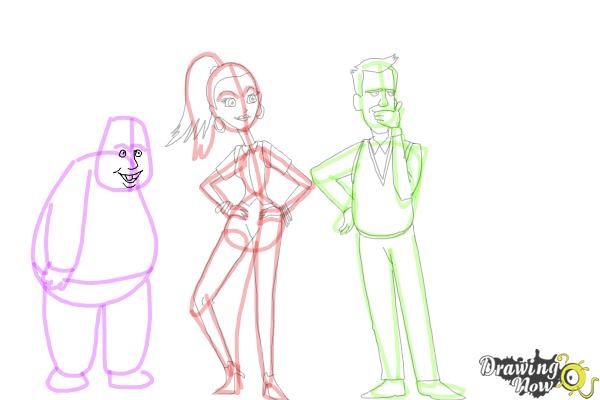 How to Draw Cute Cartoon People - Step 24 How to Draw Cute Cartoon People - Step 24