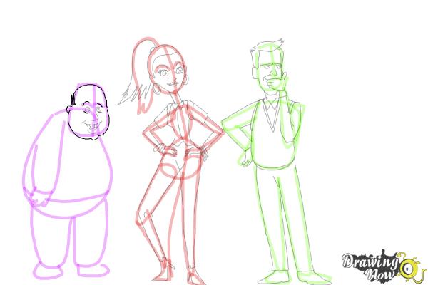 How to Draw Cute Cartoon People - Step 25 How to Draw Cute Cartoon People - Step 25