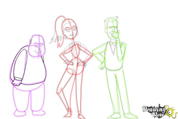 How to Draw Cute Cartoon People - Step 26 How to Draw Cute Cartoon People - Step 26