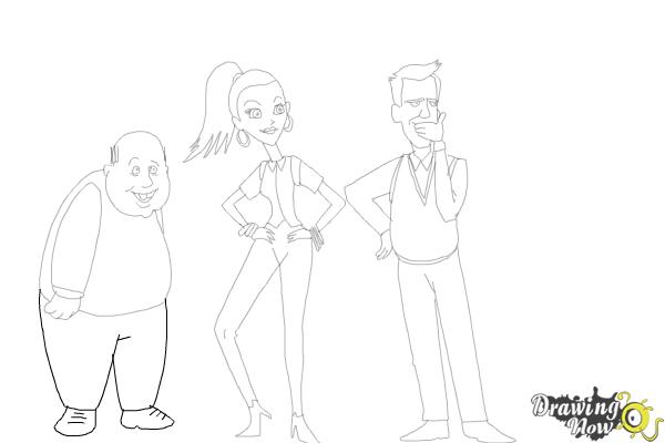 How to Draw Cute Cartoon People - Step 27 How to Draw Cute Cartoon People - Step 27
