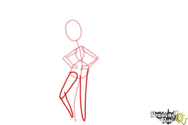 How to Draw Cute Cartoon People - Step 4 How to Draw Cute Cartoon People - Step 4
