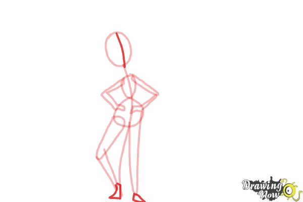 How to Draw Cute Cartoon People - Step 5 How to Draw Cute Cartoon People - Step 5