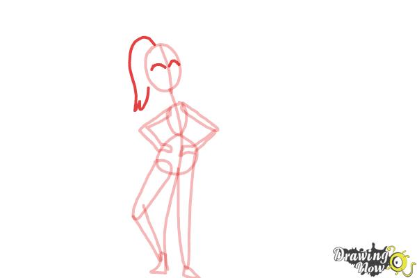 How to Draw Cute Cartoon People - Step 6 How to Draw Cute Cartoon People - Step 6