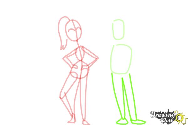 How to Draw Cute Cartoon People - Step 8 How to Draw Cute Cartoon People - Step 8