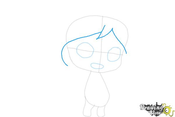 How to Draw Cute Native American Girl - Step 5