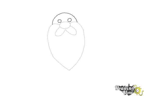 How to Draw Cute Santa Claus - Step 4 How to Draw Cute Santa Claus - Step 4